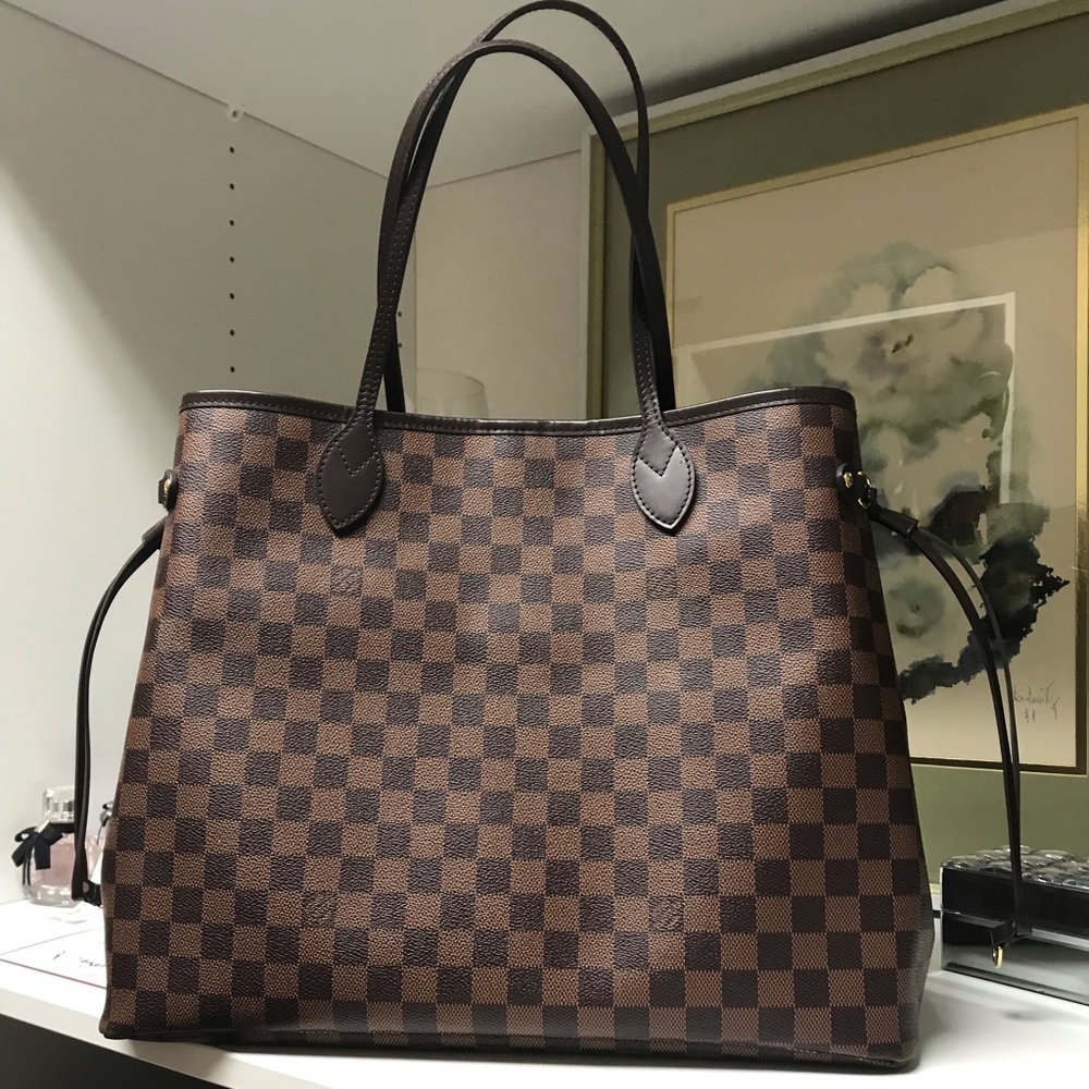 AUTHENTIC LOUIS VUITTON NEVERFULL GM DAMIER EBENE!